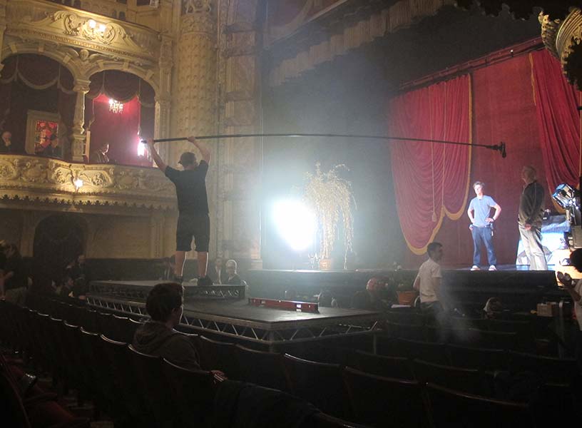 Sound boom and microphone - Sound by David Lascelles